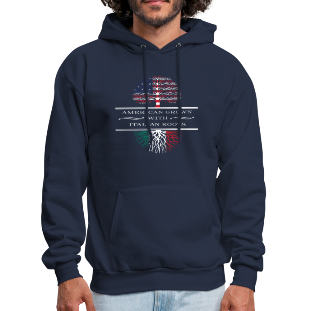 American Grown With Italian Roots Unisex Hoodie-Men's Hoodie | Hanes P170-Teelime | shirts-hoodies-mugs