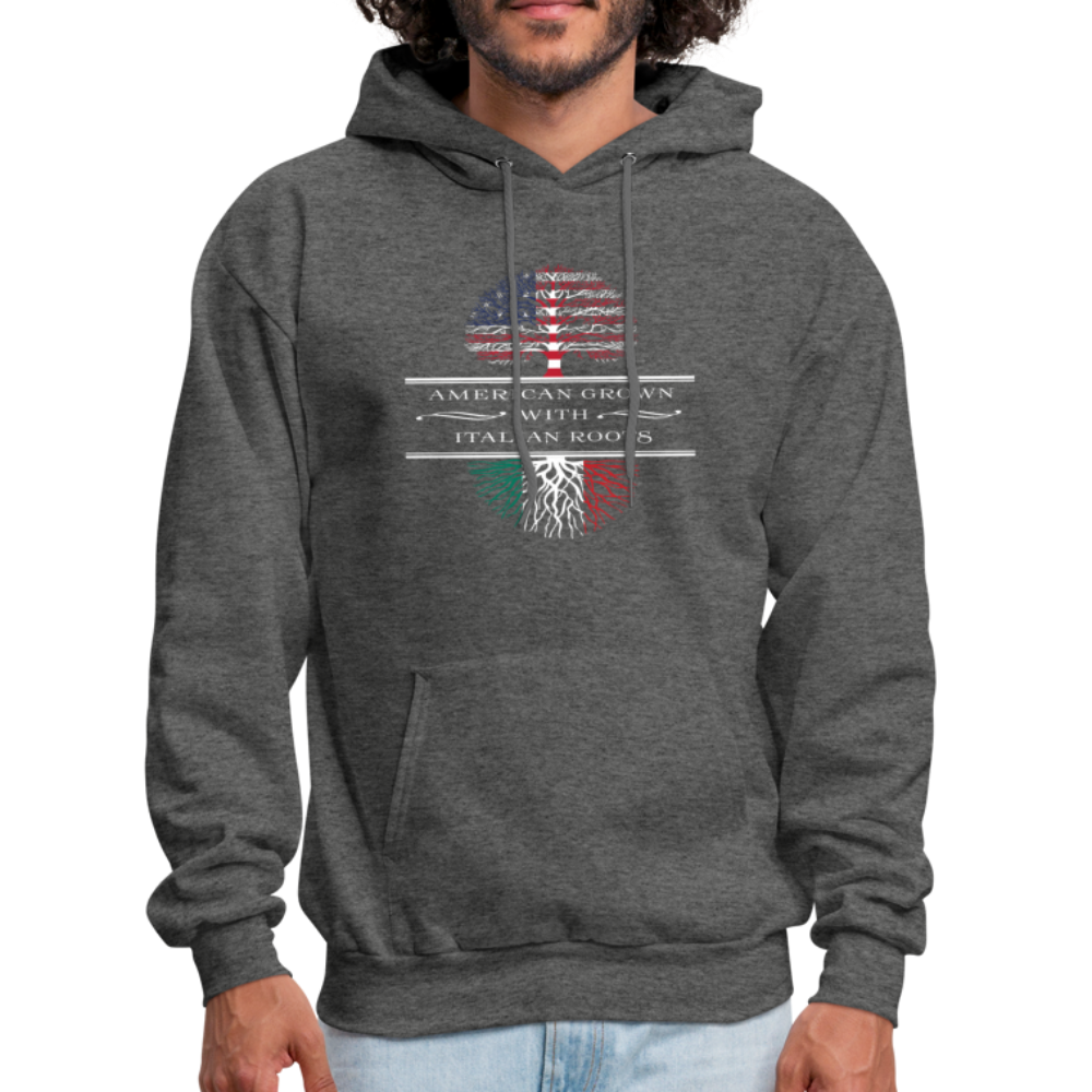 American Grown With Italian Roots Unisex Hoodie-Men's Hoodie | Hanes P170-Teelime | shirts-hoodies-mugs