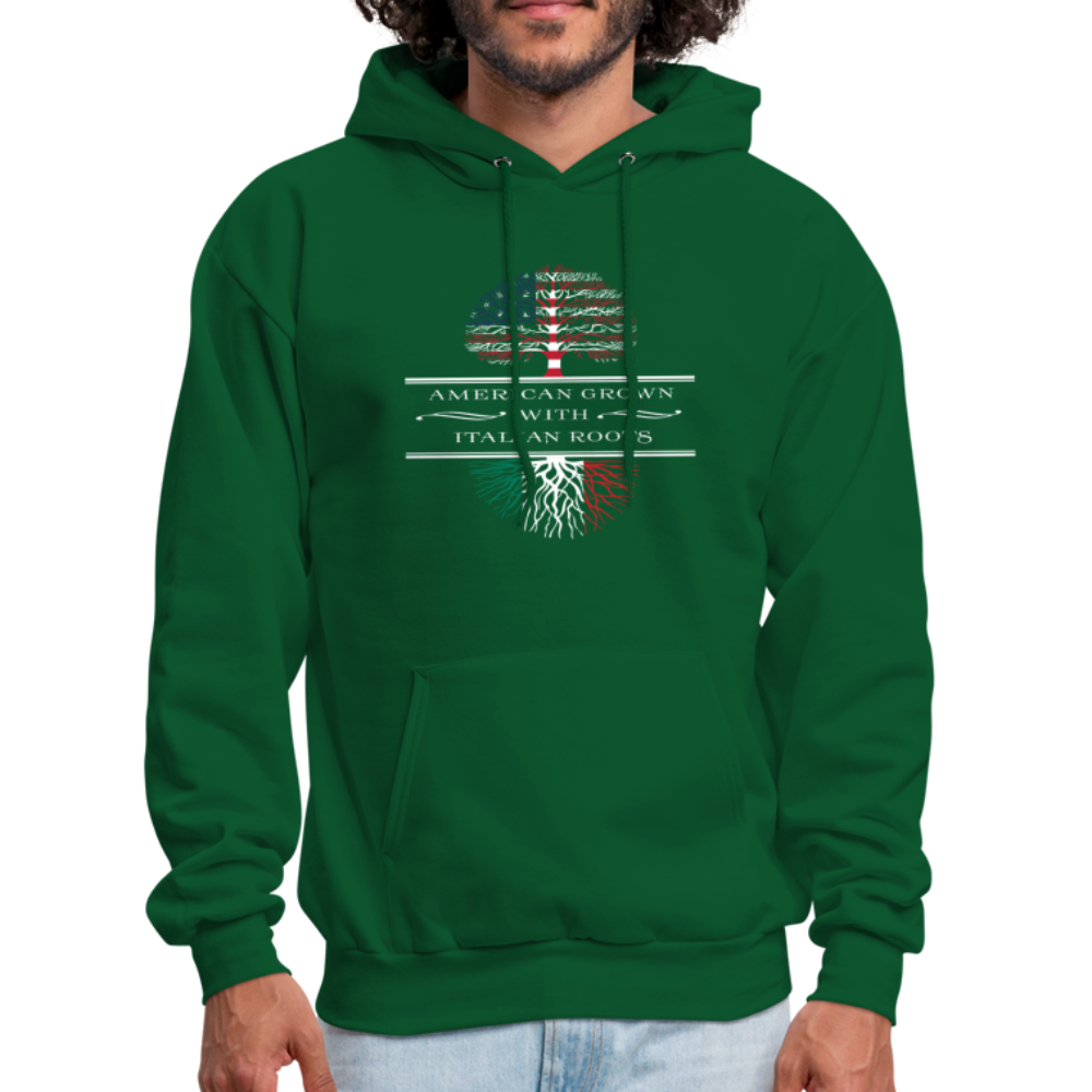 American Grown With Italian Roots Unisex Hoodie-Men's Hoodie | Hanes P170-Teelime | shirts-hoodies-mugs