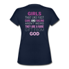 Drag Racing Back - Girls That Like Fast Cars and Racing Aren't Weird-Women's V-Neck T-Shirt | Fruit of the Loom L39VR-Teelime | shirts-hoodies-mugs