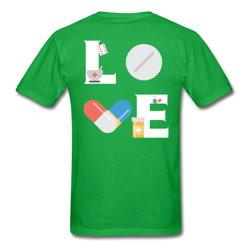 Pharmacist LOVE - Back Unisex T-Shirt-Unisex Classic T-Shirt | Fruit of the Loom 3930-Teelime | shirts-hoodies-mugs