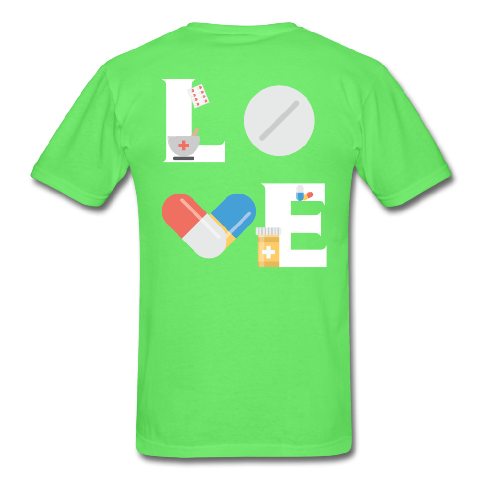 Pharmacist LOVE - Back Unisex T-Shirt-Unisex Classic T-Shirt | Fruit of the Loom 3930-Teelime | shirts-hoodies-mugs