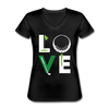 Golfer Love Women's V-Neck T-Shirt-Women's V-Neck T-Shirt | Fruit of the Loom L39VR-Teelime | shirts-hoodies-mugs