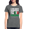 I'm not perfect but I'm Italian. So pretty close! Gildan Ultra Cotton Ladies T-Shirt-Ultra Cotton Ladies T-Shirt | Gildan G200L-Teelime | shirts-hoodies-mugs