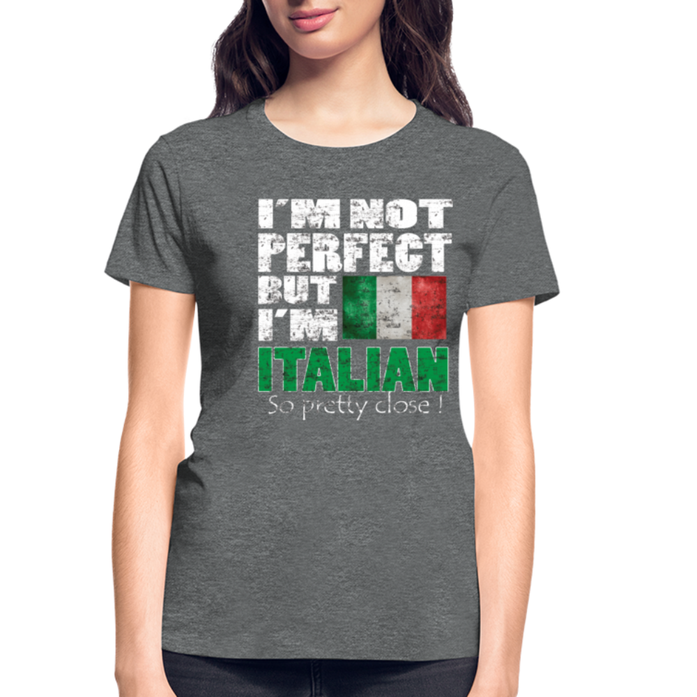 I'm not perfect but I'm Italian. So pretty close! Gildan Ultra Cotton Ladies T-Shirt-Ultra Cotton Ladies T-Shirt | Gildan G200L-Teelime | shirts-hoodies-mugs