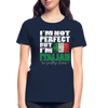 I'm not perfect but I'm Italian. So pretty close! Gildan Ultra Cotton Ladies T-Shirt-Ultra Cotton Ladies T-Shirt | Gildan G200L-Teelime | shirts-hoodies-mugs