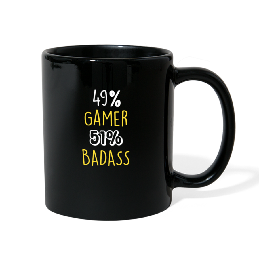 49% Gamer 51% Badass Full color Mug-Full Color Mug | BestSub B11Q-Teelime | shirts-hoodies-mugs