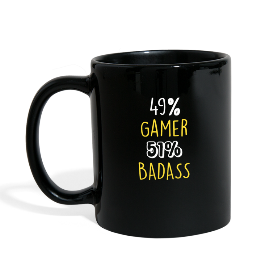 49% Gamer 51% Badass Full color Mug-Full Color Mug | BestSub B11Q-Teelime | shirts-hoodies-mugs