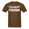 Good Mood is Sponsored by Fishing Unisex T-Shirt-Unisex Classic T-Shirt | Fruit of the Loom 3930-Teelime | shirts-hoodies-mugs