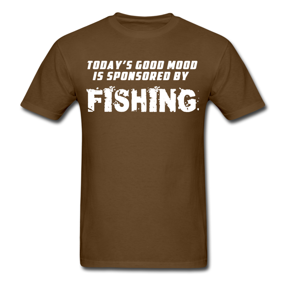 Good Mood is Sponsored by Fishing Unisex T-Shirt-Unisex Classic T-Shirt | Fruit of the Loom 3930-Teelime | shirts-hoodies-mugs