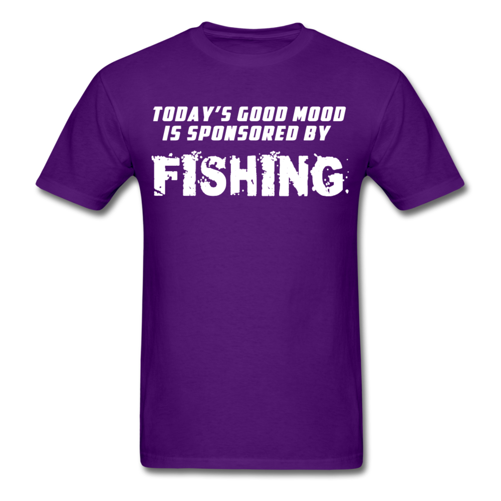 Good Mood is Sponsored by Fishing Unisex T-Shirt-Unisex Classic T-Shirt | Fruit of the Loom 3930-Teelime | shirts-hoodies-mugs