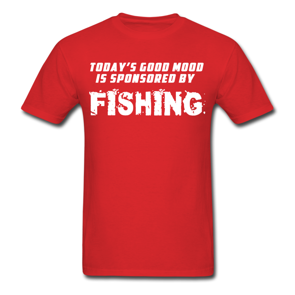 Good Mood is Sponsored by Fishing Unisex T-Shirt-Unisex Classic T-Shirt | Fruit of the Loom 3930-Teelime | shirts-hoodies-mugs
