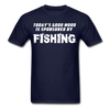 Good Mood is Sponsored by Fishing Unisex T-Shirt-Unisex Classic T-Shirt | Fruit of the Loom 3930-Teelime | shirts-hoodies-mugs