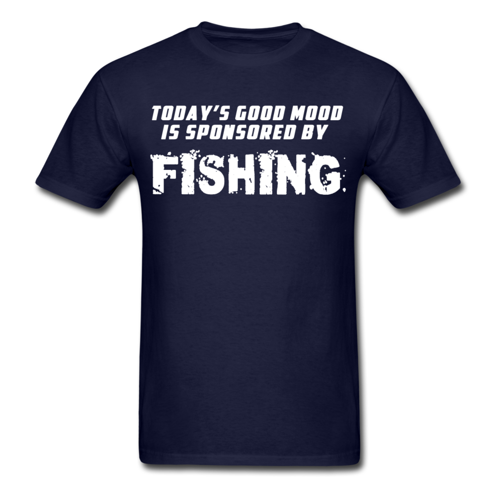 Good Mood is Sponsored by Fishing Unisex T-Shirt-Unisex Classic T-Shirt | Fruit of the Loom 3930-Teelime | shirts-hoodies-mugs