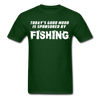 Good Mood is Sponsored by Fishing Unisex T-Shirt-Unisex Classic T-Shirt | Fruit of the Loom 3930-Teelime | shirts-hoodies-mugs