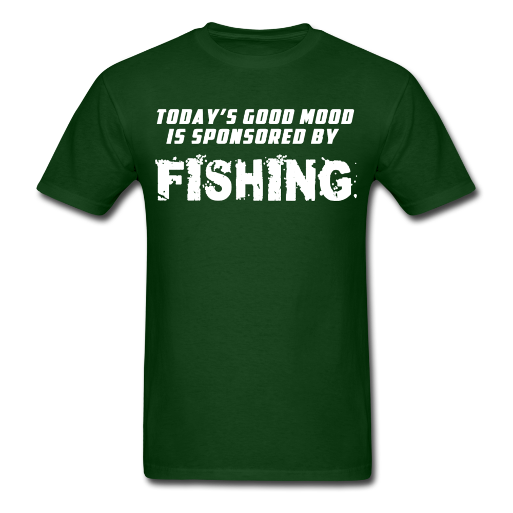 Good Mood is Sponsored by Fishing Unisex T-Shirt-Unisex Classic T-Shirt | Fruit of the Loom 3930-Teelime | shirts-hoodies-mugs
