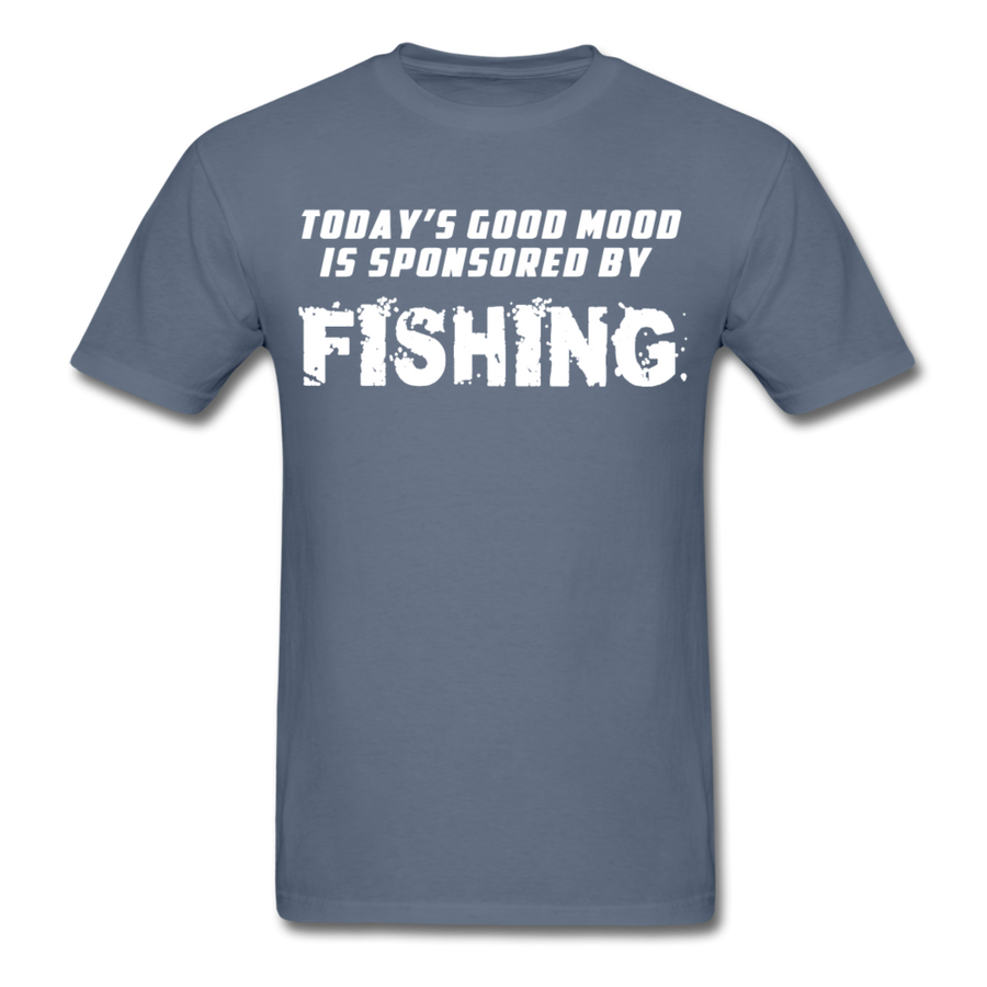 Good Mood is Sponsored by Fishing Unisex T-Shirt-Unisex Classic T-Shirt | Fruit of the Loom 3930-Teelime | shirts-hoodies-mugs