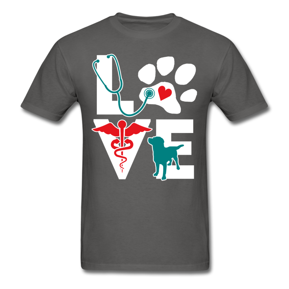 Vet Tech T Shirt - Veterinarian Love dog v.Teal Unisex T-Shirt-Unisex Classic T-Shirt | Fruit of the Loom 3930-Teelime | shirts-hoodies-mugs