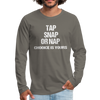 BJJ Tap Snap or Nap Unisex Longsleeve-Men's Premium Long Sleeve T-Shirt | Spreadshirt 875-Teelime | shirts-hoodies-mugs