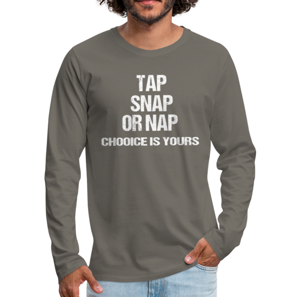 BJJ Tap Snap or Nap Unisex Longsleeve-Men's Premium Long Sleeve T-Shirt | Spreadshirt 875-Teelime | shirts-hoodies-mugs