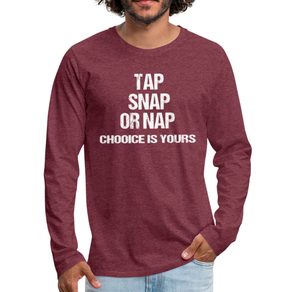 BJJ Tap Snap or Nap Unisex Longsleeve-Men's Premium Long Sleeve T-Shirt | Spreadshirt 875-Teelime | shirts-hoodies-mugs