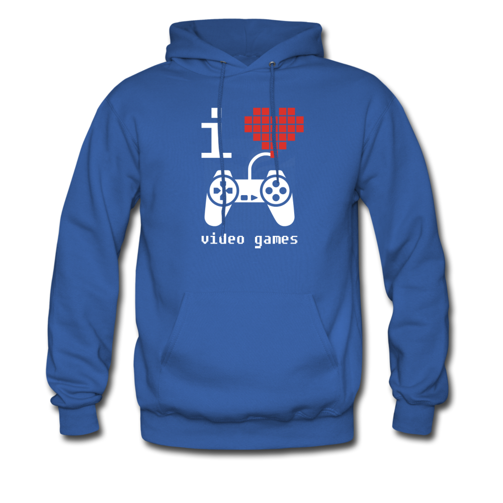 I Love Video Games Unisex Hoodie-Men's Hoodie | Hanes P170-Teelime | shirts-hoodies-mugs