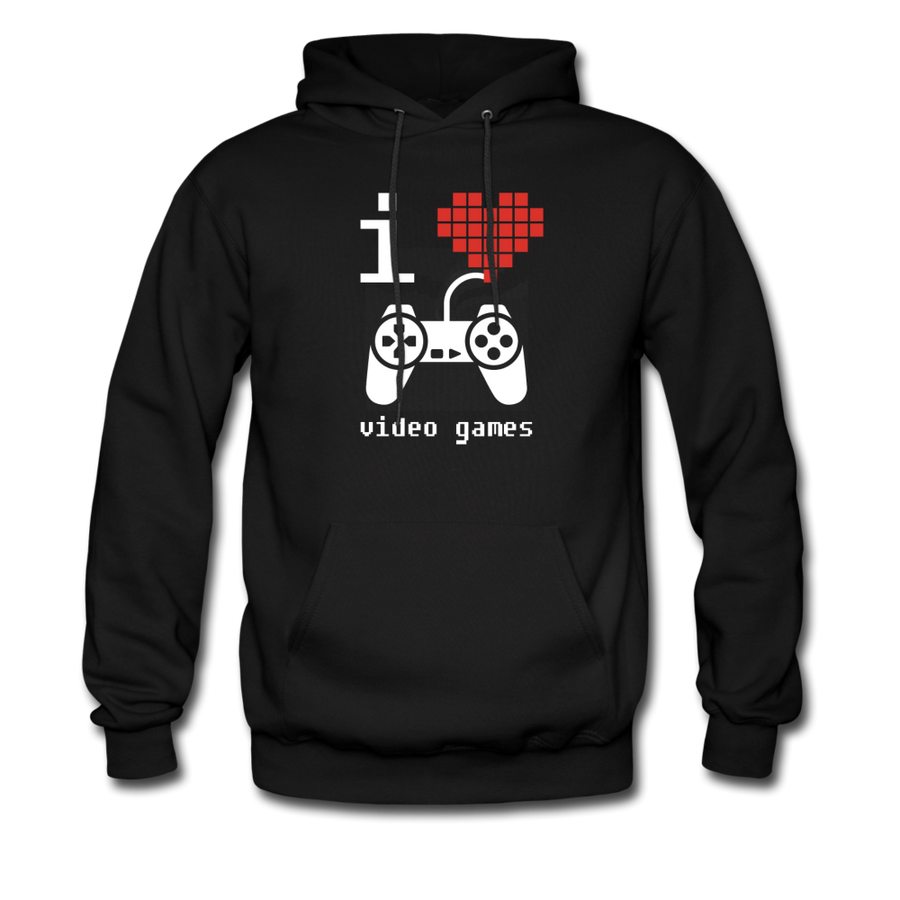 I Love Video Games Unisex Hoodie-Men's Hoodie | Hanes P170-Teelime | shirts-hoodies-mugs
