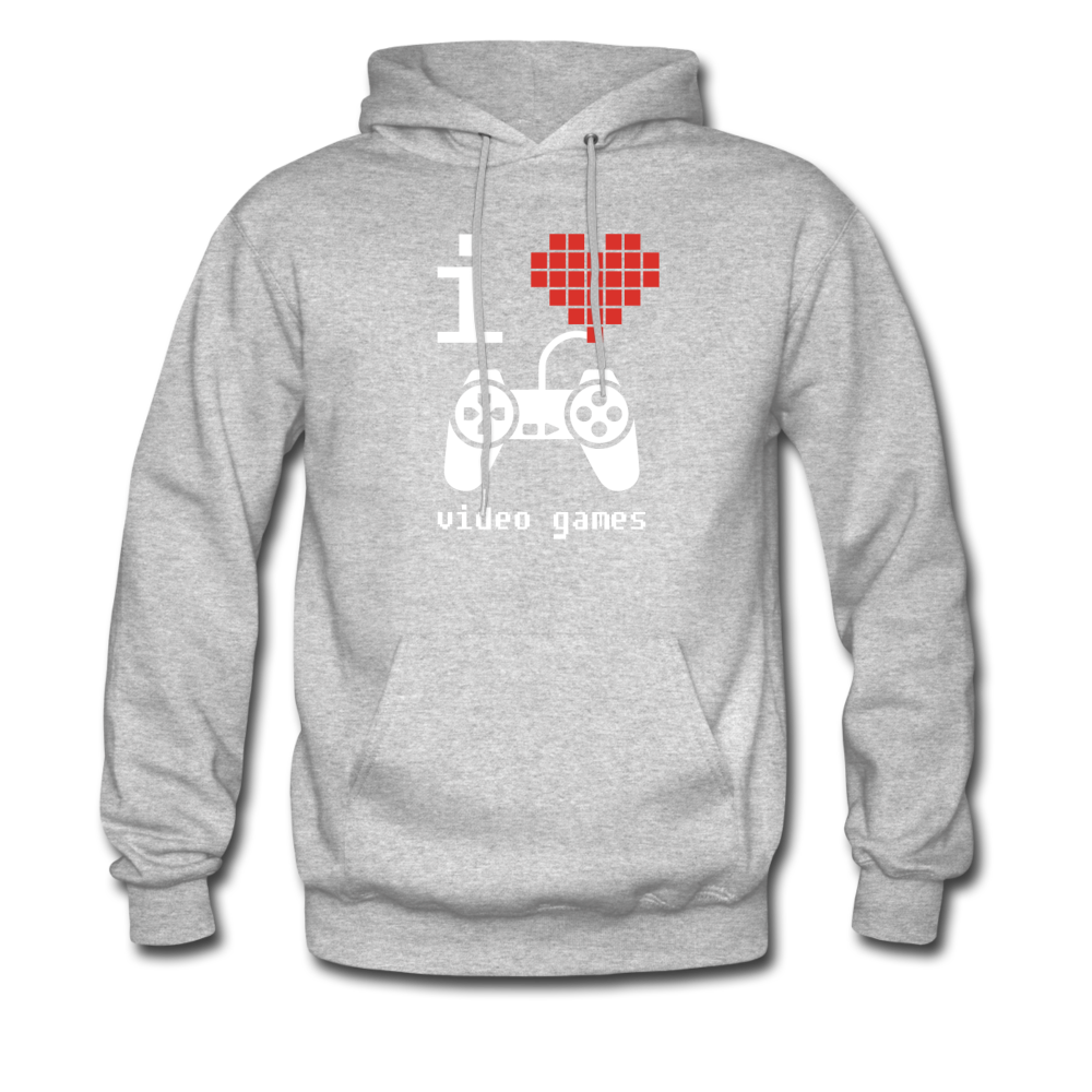 I Love Video Games Unisex Hoodie-Men's Hoodie | Hanes P170-Teelime | shirts-hoodies-mugs