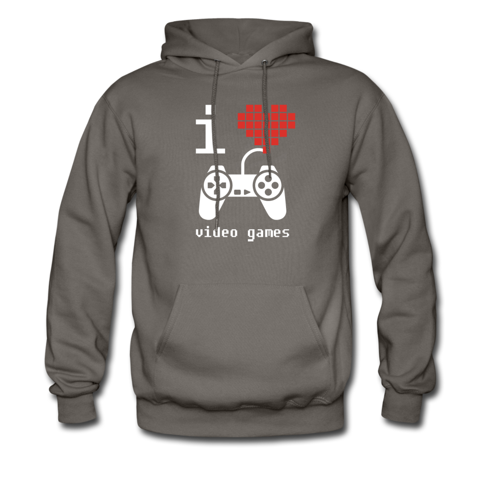 I Love Video Games Unisex Hoodie-Men's Hoodie | Hanes P170-Teelime | shirts-hoodies-mugs