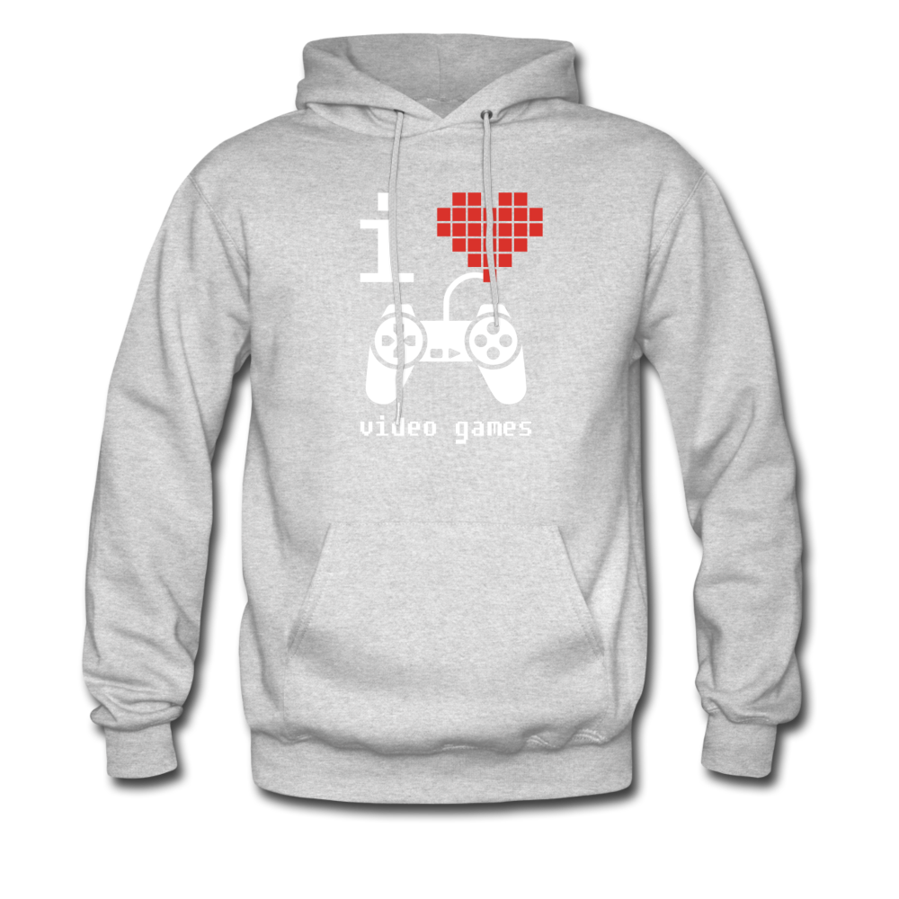 I Love Video Games Unisex Hoodie-Men's Hoodie | Hanes P170-Teelime | shirts-hoodies-mugs