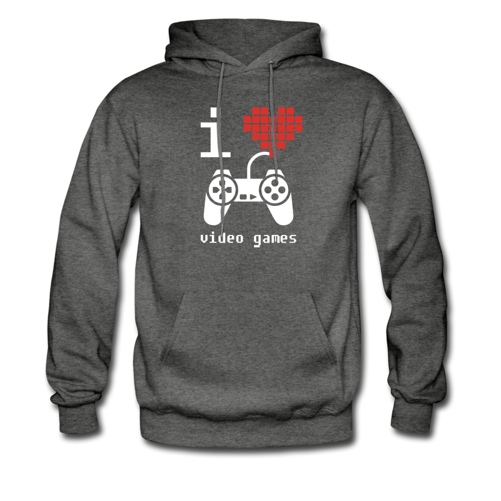 I Love Video Games Unisex Hoodie-Men's Hoodie | Hanes P170-Teelime | shirts-hoodies-mugs