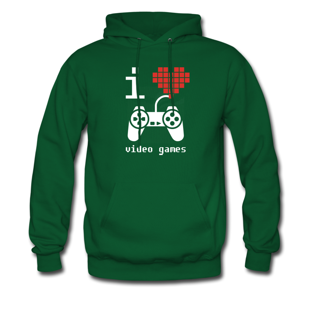 I Love Video Games Unisex Hoodie-Men's Hoodie | Hanes P170-Teelime | shirts-hoodies-mugs