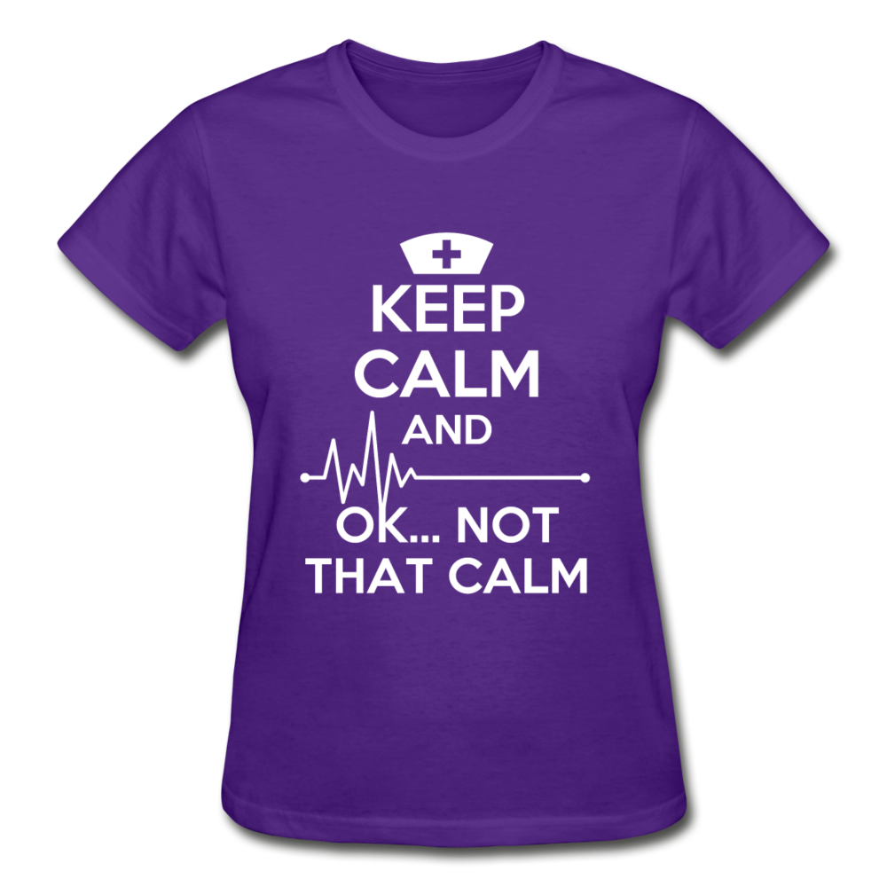 Keep Calm and ... OK ..Not That Calm Gildan Ultra Cotton Ladies T-Shirt-Ultra Cotton Ladies T-Shirt | Gildan G200L-Teelime | shirts-hoodies-mugs