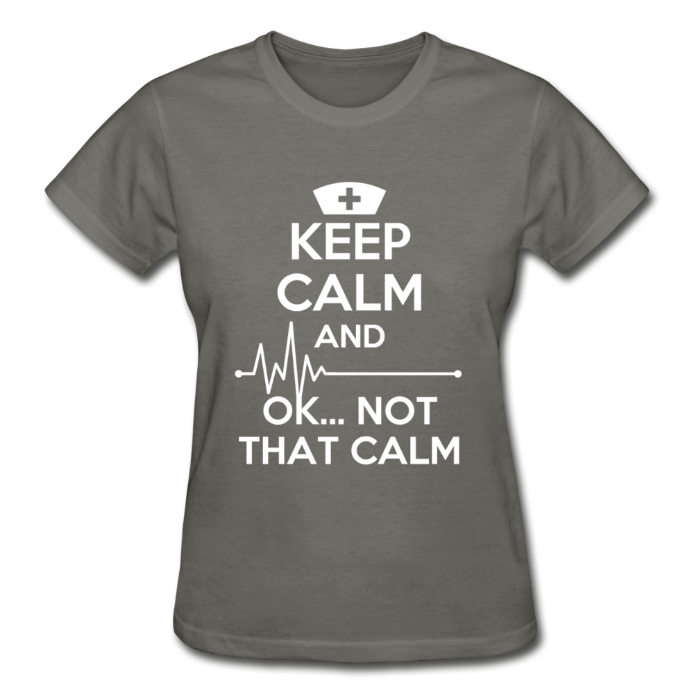 Keep Calm and ... OK ..Not That Calm Gildan Ultra Cotton Ladies T-Shirt-Ultra Cotton Ladies T-Shirt | Gildan G200L-Teelime | shirts-hoodies-mugs