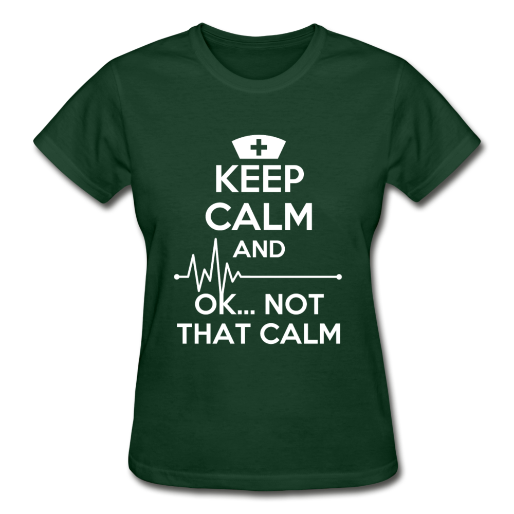 Keep Calm and ... OK ..Not That Calm Gildan Ultra Cotton Ladies T-Shirt-Ultra Cotton Ladies T-Shirt | Gildan G200L-Teelime | shirts-hoodies-mugs