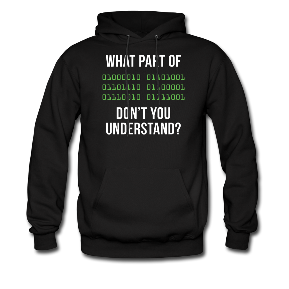 Programmer What part of [some binary code] don't you understand Unisex Hoodie-Men's Hoodie | Hanes P170-Teelime | shirts-hoodies-mugs