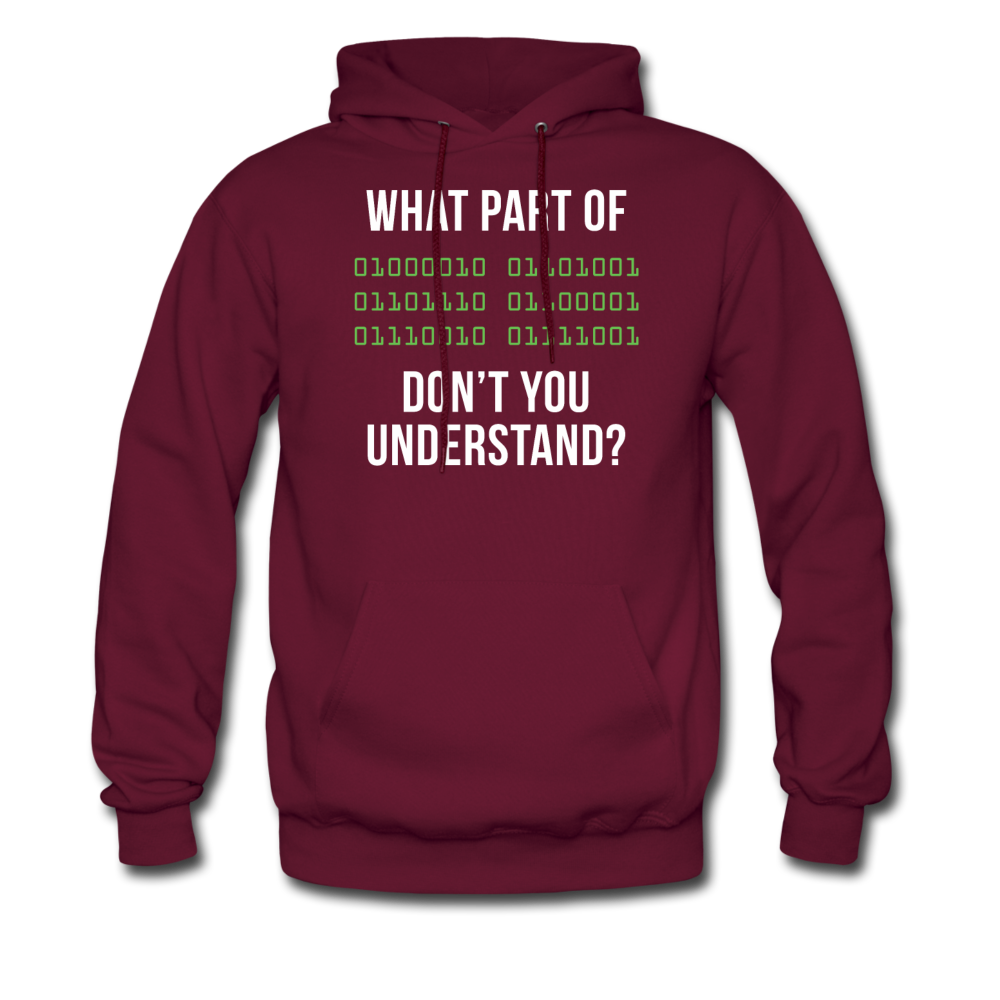 Programmer What part of [some binary code] don't you understand Unisex Hoodie-Men's Hoodie | Hanes P170-Teelime | shirts-hoodies-mugs
