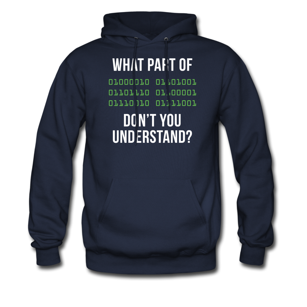 Programmer What part of [some binary code] don't you understand Unisex Hoodie-Men's Hoodie | Hanes P170-Teelime | shirts-hoodies-mugs