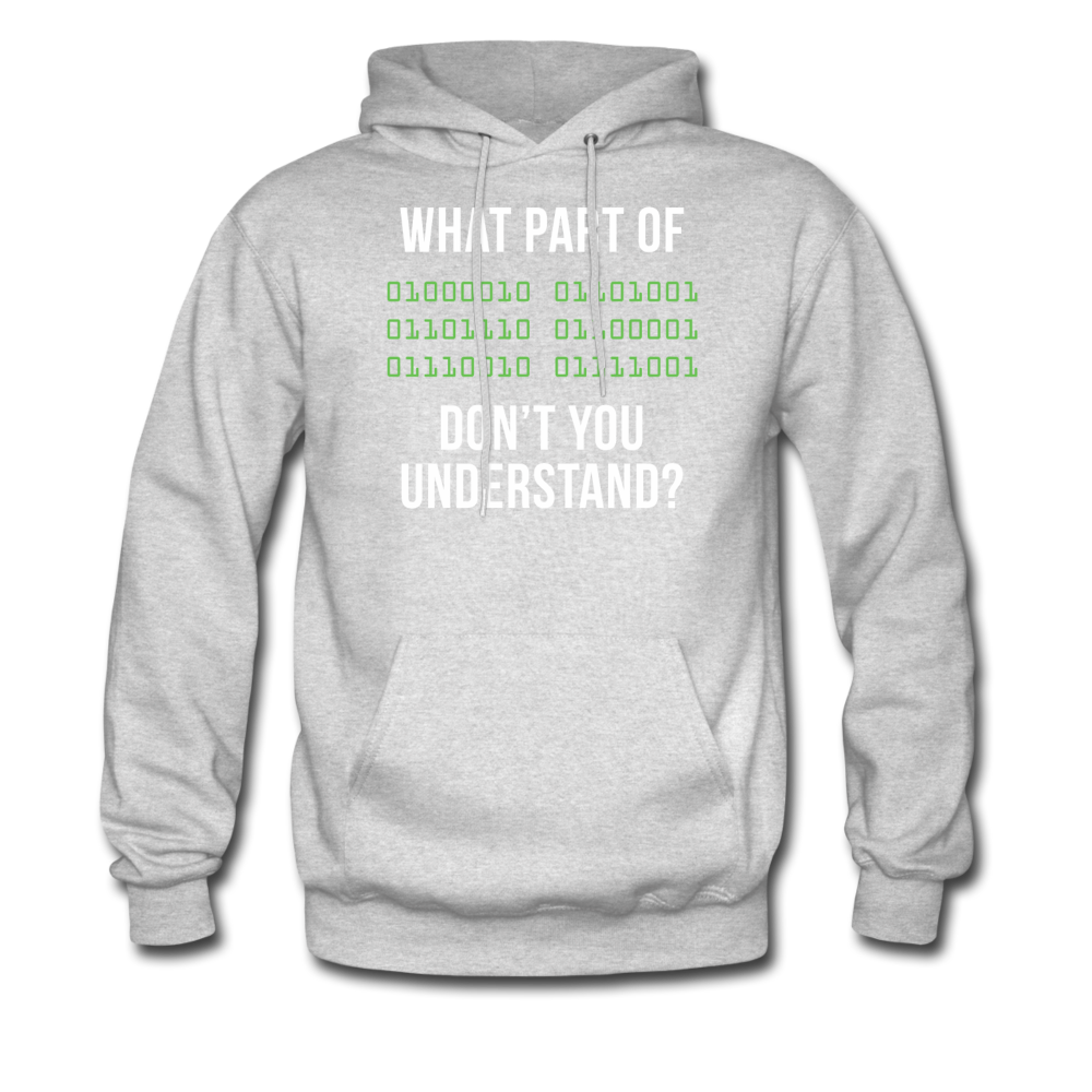 Programmer What part of [some binary code] don't you understand Unisex Hoodie-Men's Hoodie | Hanes P170-Teelime | shirts-hoodies-mugs
