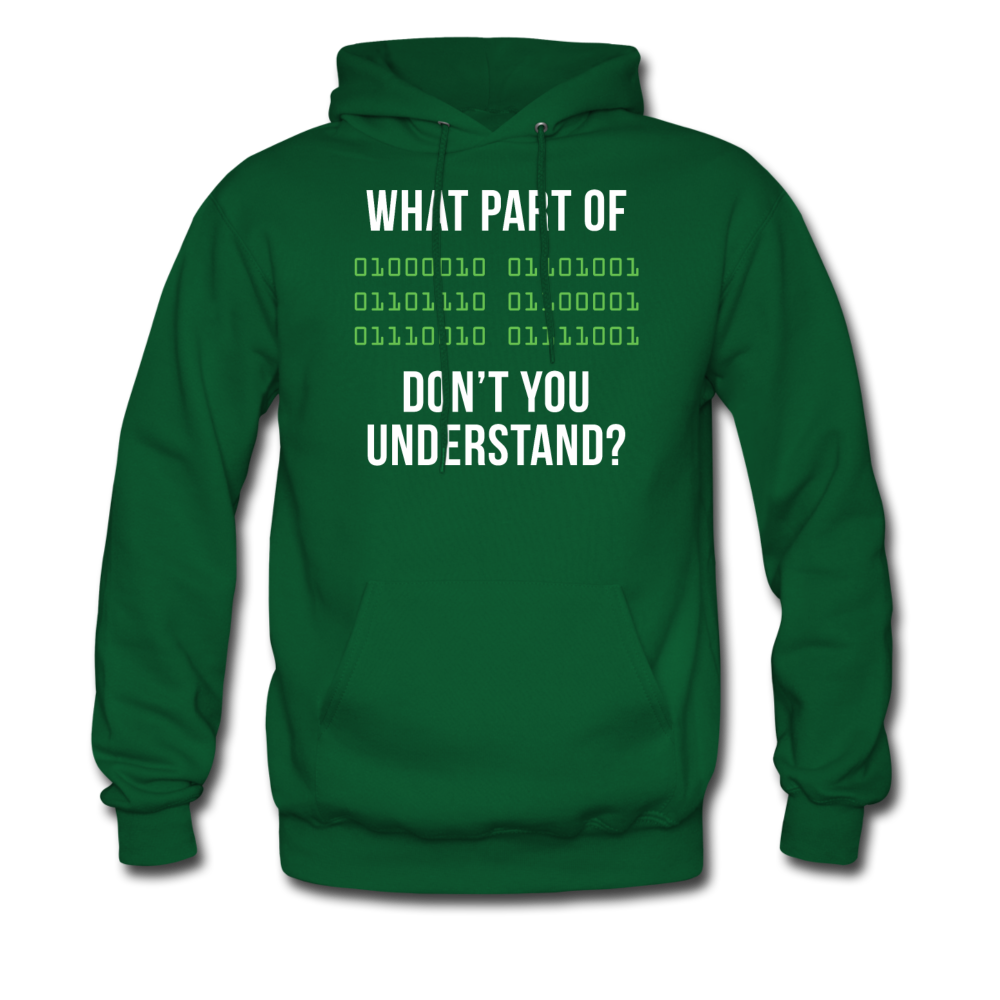 Programmer What part of [some binary code] don't you understand Unisex Hoodie-Men's Hoodie | Hanes P170-Teelime | shirts-hoodies-mugs