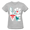 Veterinarian Love dog v.Teal Gildan Ultra Cotton Ladies T-Shirt-Ultra Cotton Ladies T-Shirt | Gildan G200L-Teelime | shirts-hoodies-mugs