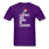 Legends Are Born in Lebanon Unisex T-Shirt-Unisex Classic T-Shirt | Fruit of the Loom 3930-Teelime | shirts-hoodies-mugs