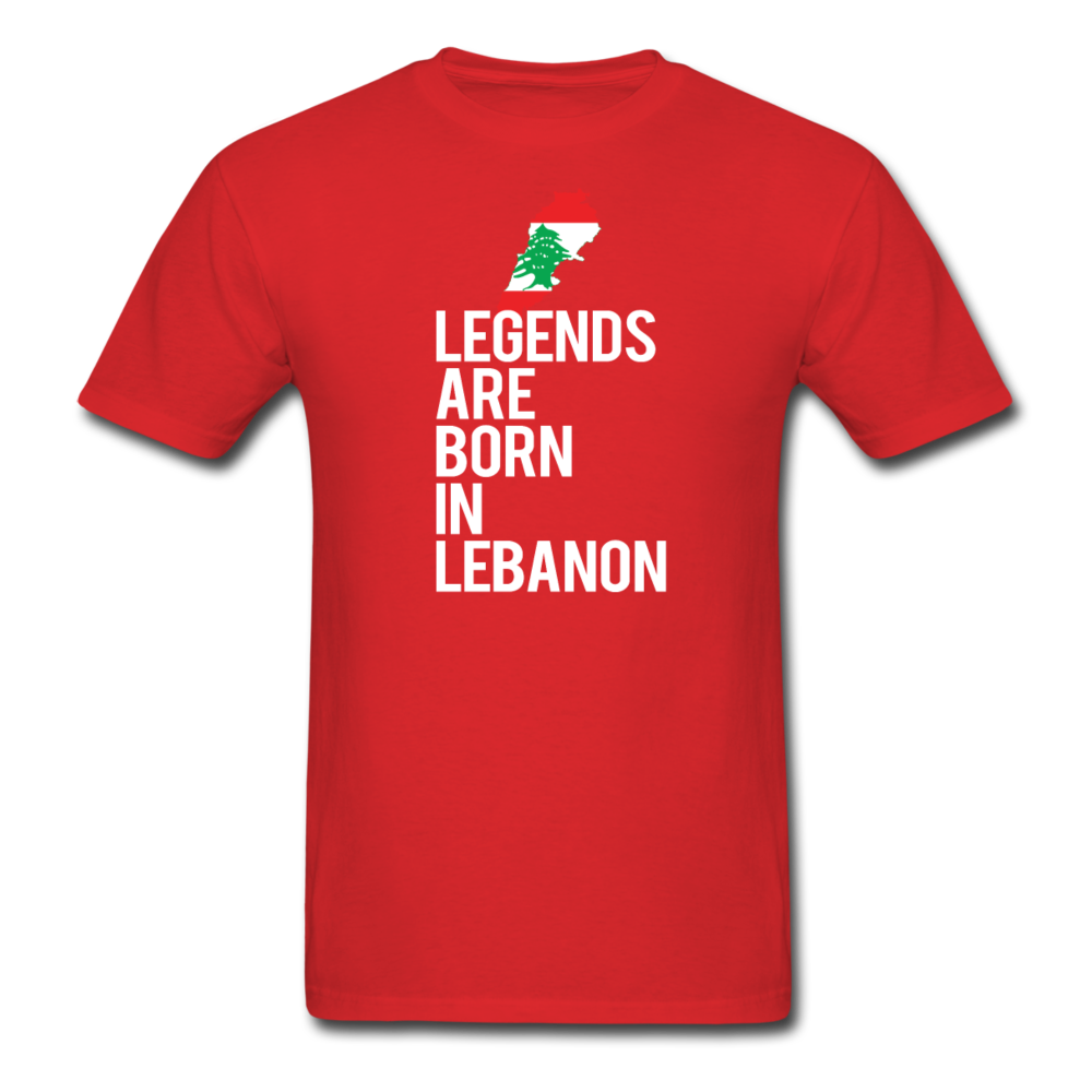 Legends Are Born in Lebanon Unisex T-Shirt-Unisex Classic T-Shirt | Fruit of the Loom 3930-Teelime | shirts-hoodies-mugs