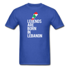 Legends Are Born in Lebanon Unisex T-Shirt-Unisex Classic T-Shirt | Fruit of the Loom 3930-Teelime | shirts-hoodies-mugs