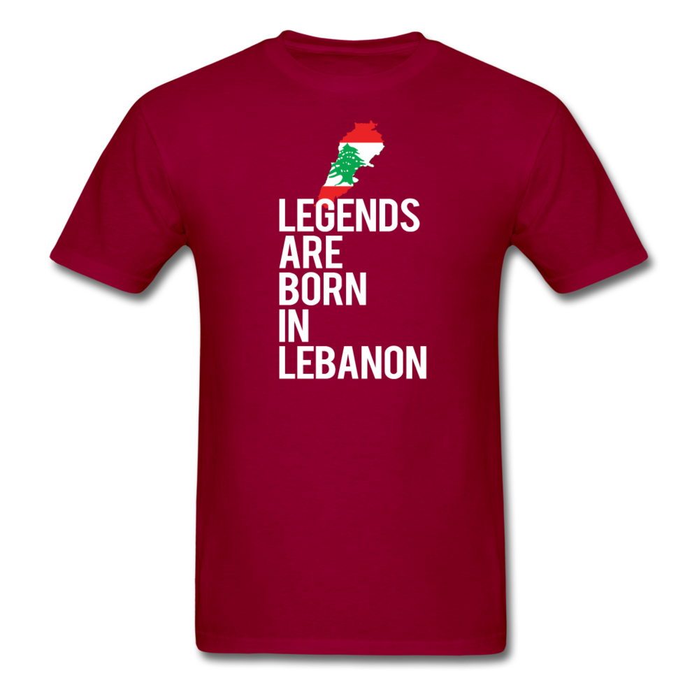 Legends Are Born in Lebanon Unisex T-Shirt-Unisex Classic T-Shirt | Fruit of the Loom 3930-Teelime | shirts-hoodies-mugs
