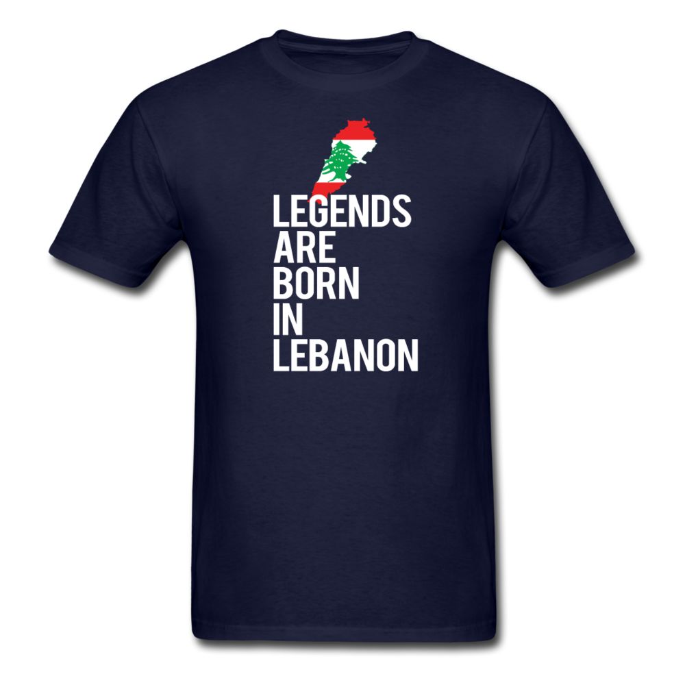 Legends Are Born in Lebanon Unisex T-Shirt-Unisex Classic T-Shirt | Fruit of the Loom 3930-Teelime | shirts-hoodies-mugs