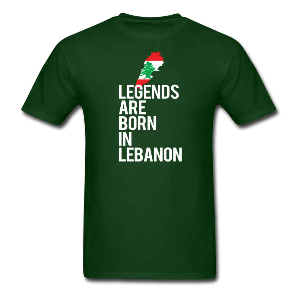Legends Are Born in Lebanon Unisex T-Shirt-Unisex Classic T-Shirt | Fruit of the Loom 3930-Teelime | shirts-hoodies-mugs