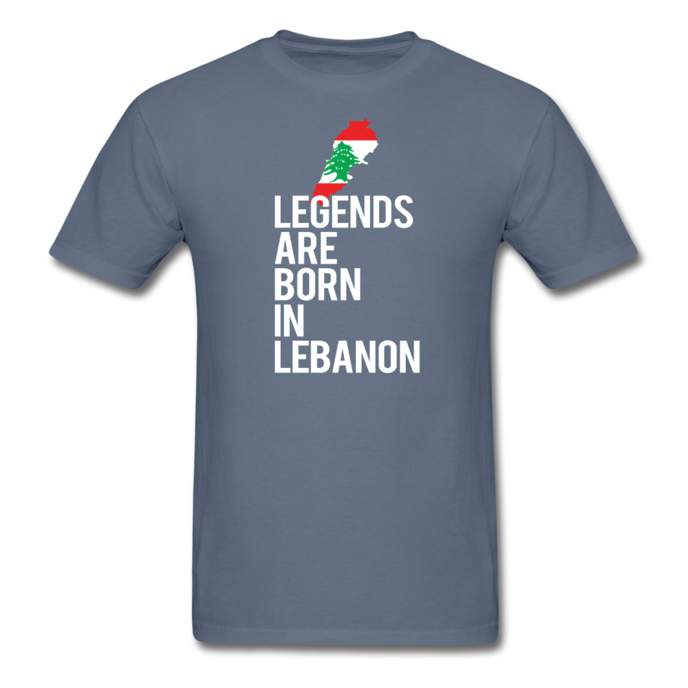 Legends Are Born in Lebanon Unisex T-Shirt-Unisex Classic T-Shirt | Fruit of the Loom 3930-Teelime | shirts-hoodies-mugs