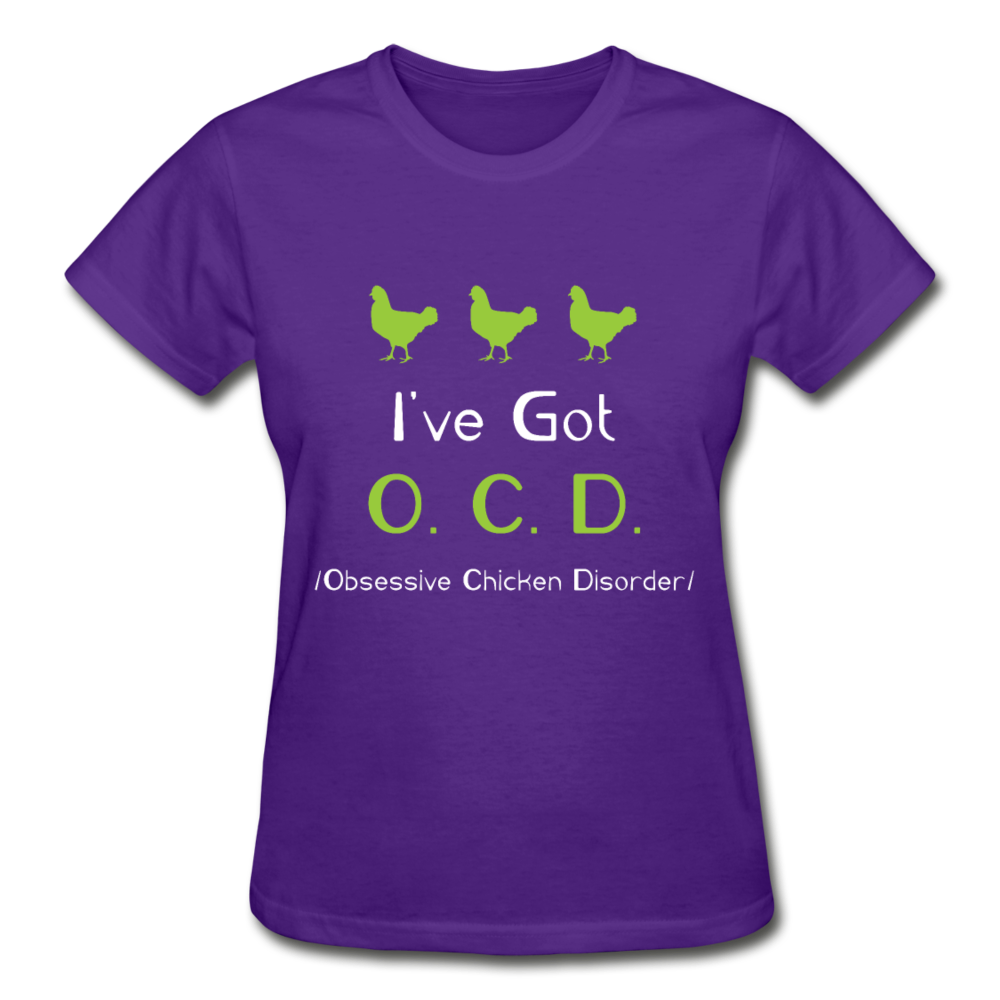 Chicken Shirt - OCD Gildan Ultra Cotton Ladies T-Shirt-Ultra Cotton Ladies T-Shirt | Gildan G200L-Teelime | shirts-hoodies-mugs