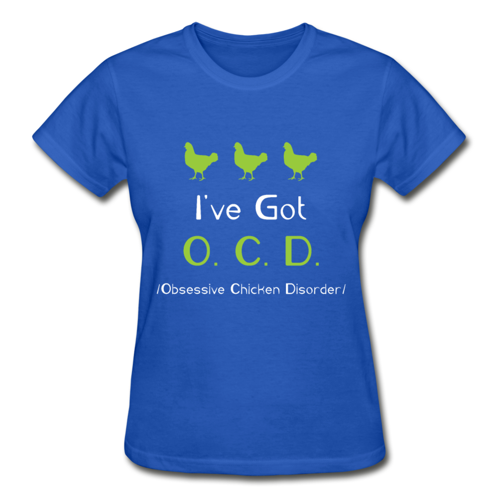 Chicken Shirt - OCD Gildan Ultra Cotton Ladies T-Shirt-Ultra Cotton Ladies T-Shirt | Gildan G200L-Teelime | shirts-hoodies-mugs